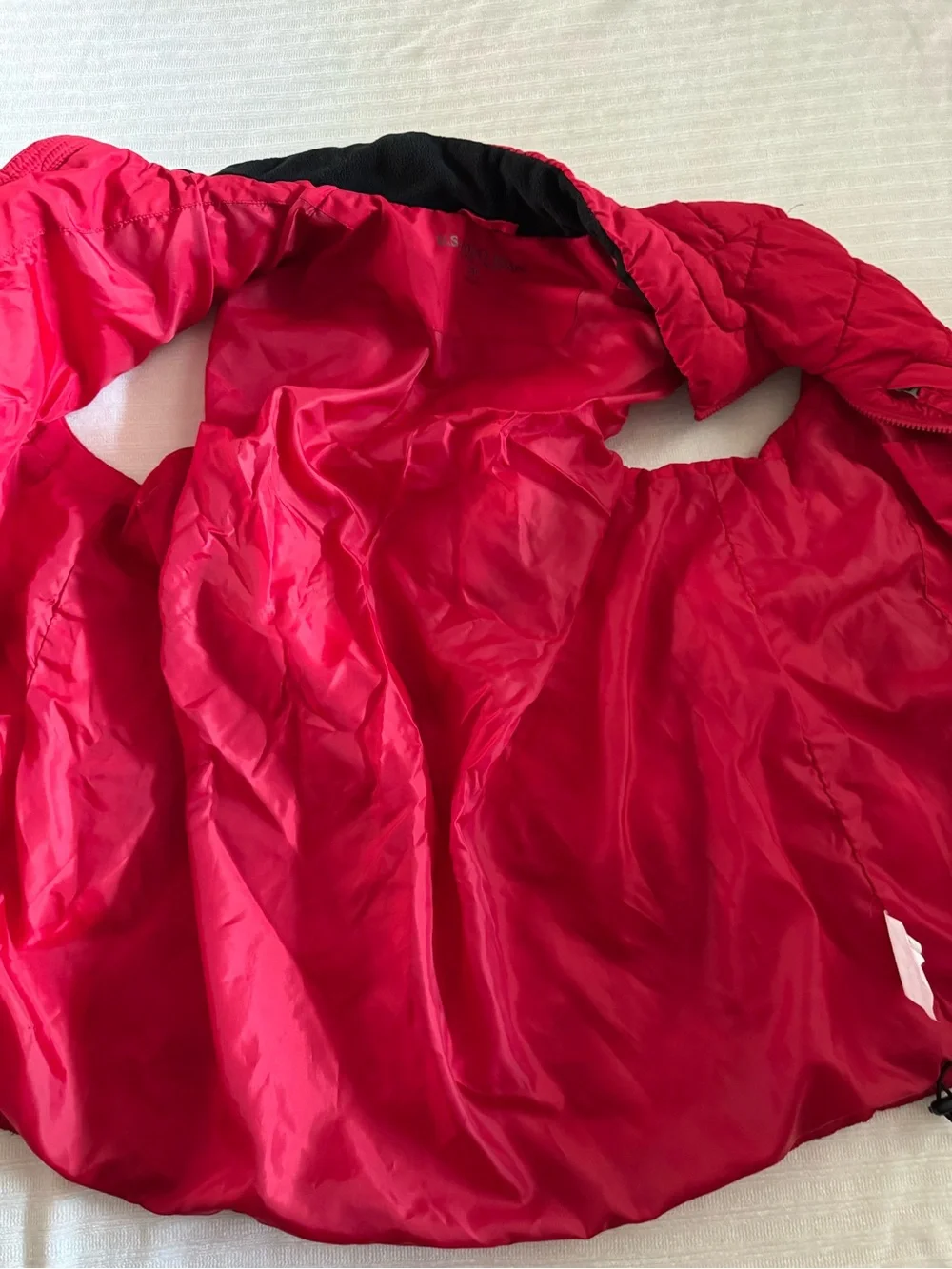 U.S. Polo Assn. Red Quilted Puffer Vest